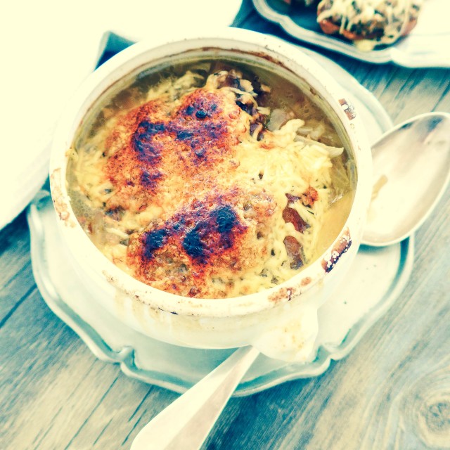 soupe à l'oignon