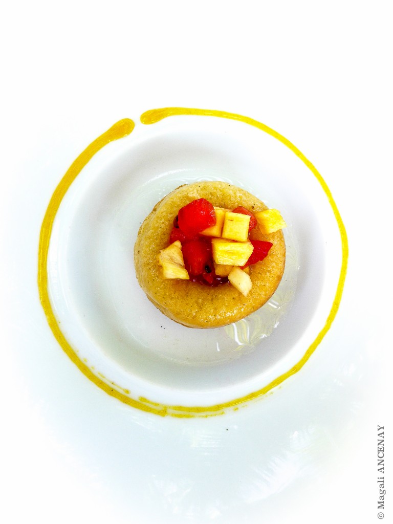 Baba aux fruits exotiques