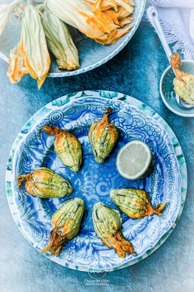fleur de courgette farcie à la ricotta - Magali ANCENAY Photographe Culinaire