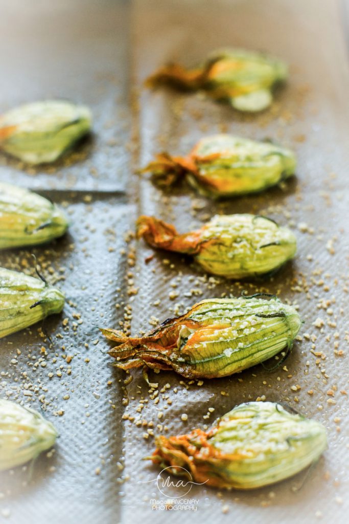 fleur de courgette farcie à la ricotta - Magali ANCENAY Photographe Culinaire