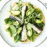 Pizza pois chiche, salsa verde et sardines Magali ANCENAY Photographe Culinaire