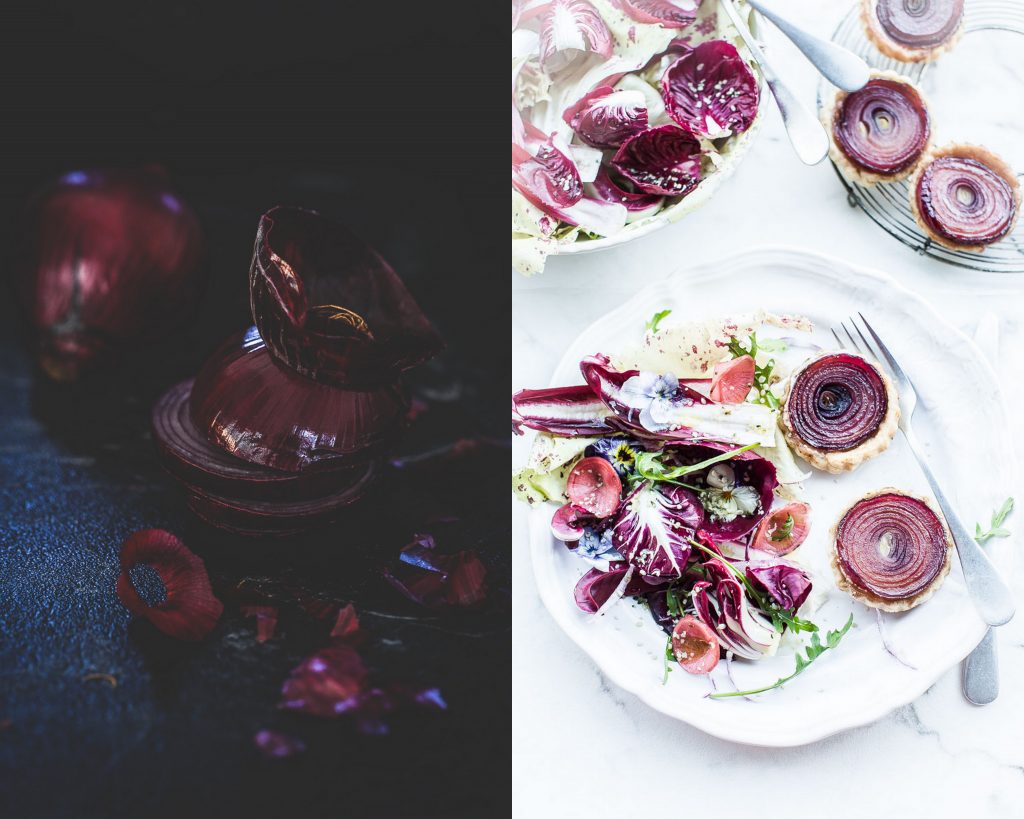 Tartelettes oignon rouge chèvre - Magali ANCENAY Photographe Culinaire
