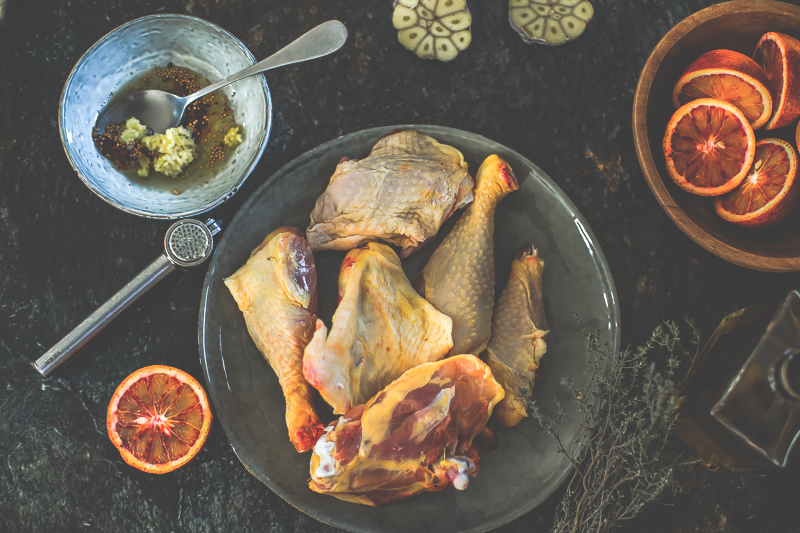 Poulet en marinade à l'oranges - Magali ANCENAY PHOTOGRAPHE CULINAIRE