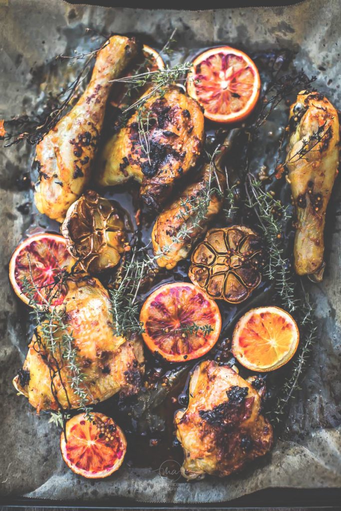 Poulet en marinade à l'oranges - Magali ANCENAY PHOTOGRAPHE CULINAIRE