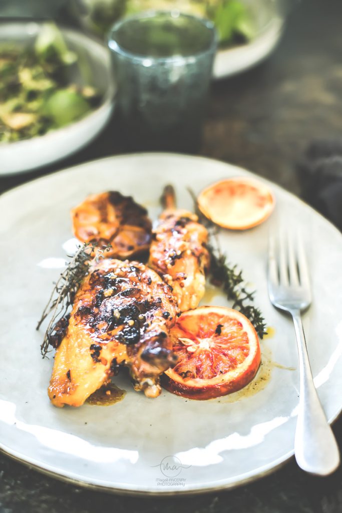 Poulet en marinade à l'oranges - Magali ANCENAY PHOTOGRAPHE CULINAIRE