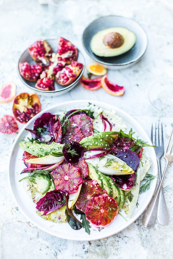 Salade aux fruits d'hiver - Magali ANCENAY PHOTOGRAPHE Culinaire