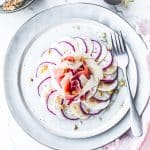 Radis et champignon en carpaccio - Magali ANCENAY PHOTOGRAPHE Culinaire