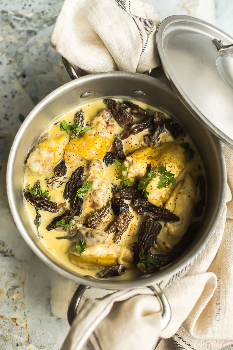 Quel Accompagnement Avec Une Poularde à La Crème Poulet au vin jaune et morilles Paul Bocuse - Quatre Saisons Au Jardin